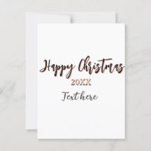 Happy Christmas peach black year name details holi