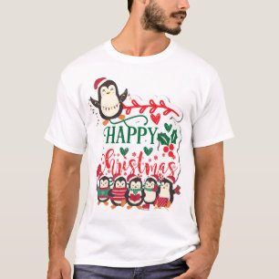 Happy Christmas Penguins T-Shirt