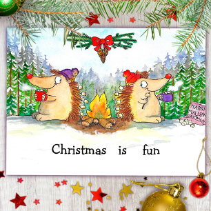 Happy Christmas postcard