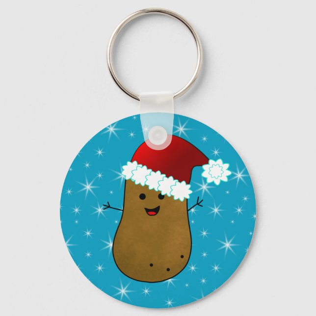 Happy Christmas Potato Key Ring (Front)
