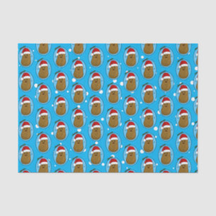Happy Christmas Potato Tissue Paper