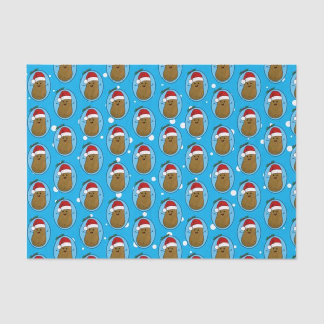 Happy Christmas Potato  Tissue Paper (Front)