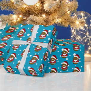 Happy Christmas Potato Wrapping Paper