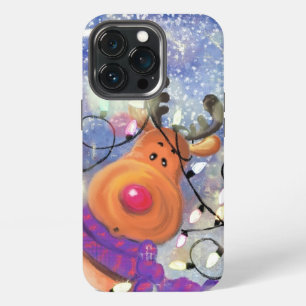 Happy Christmas Reindeer iPhone Case