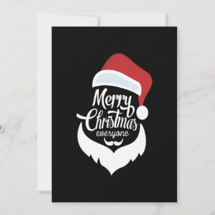 Happy Christmas   Santa Claus Say Merry Christmas Thank You Card