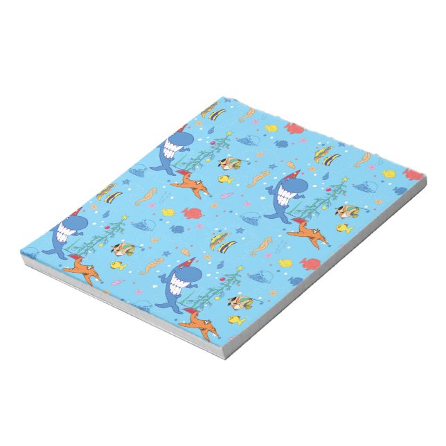 Happy Christmas Shark Notepad (Rotated)