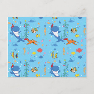 Happy Christmas Shark Postcard