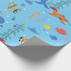 Happy Christmas Shark Wrapping Paper