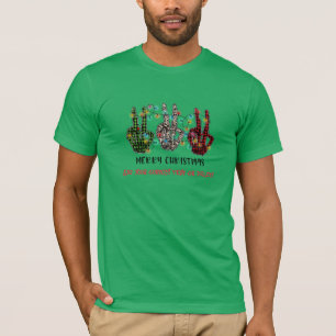 Happy Christmas Skeleton Spooky Vibes Xmas T-Shirt