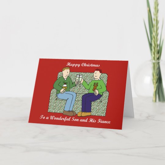 Happy Christmas Son and His Fiance. Card | Zazzle.co.uk