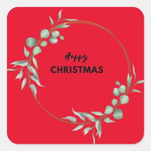 Happy Christmas stickers 