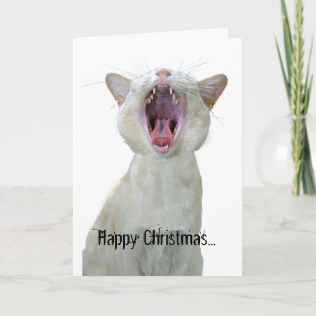 Happy Christmas to mew! Holiday Card (Front)