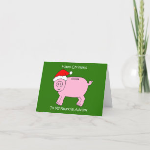 Happy Christmas to My Financial Advisor Holiday Card
