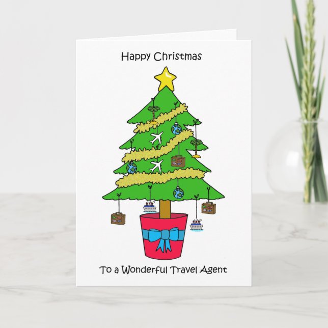 Happy Christmas to Travel Agent Card (Front)