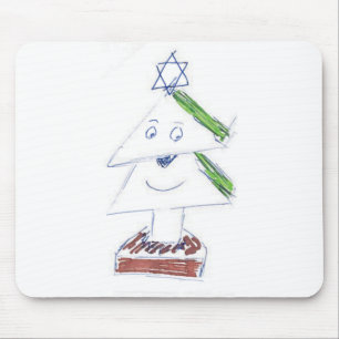 Happy Christmas Tree Mouse Mat