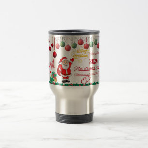 Happy Christmas  Water Bottle Travel Mug