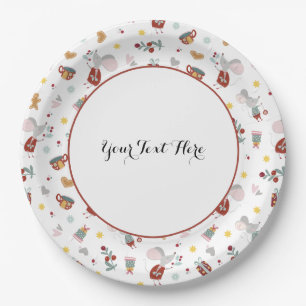 Happy Christmouse Paper Plate