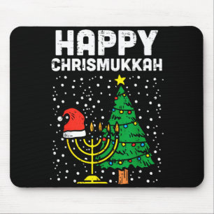 Happy Christmukkah Jewish Christmas Hanukkah Chanu Mouse Mat