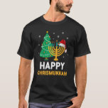 Happy Christmukkah Jewish Christmas Hanukkah Chanu T-Shirt<br><div class="desc">Happy Christmukkah Jewish Christmas Hanukkah Chanukah Gift</div>