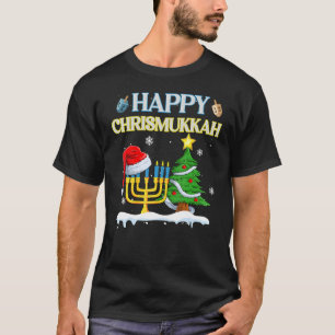 Happy Christmukkah Jewish Christmas Hanukkah Chanu T-Shirt