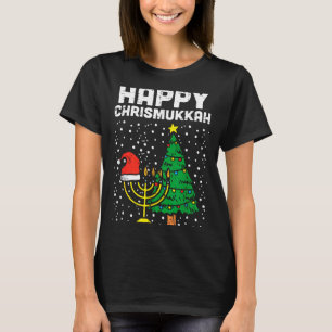 Happy Christmukkah Jewish Christmas Hanukkah Chanu T-Shirt