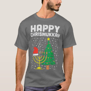 Happy Christmukkah Jewish Christmas Hanukkah Chanu T-Shirt