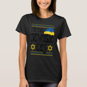 Happy Christmukkah Jewish I'm The Jewish Elf Chris T-Shirt
