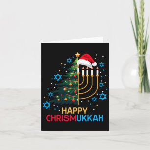 Happy Christmukkah Merry Christmas Hanukkah Jewish Card
