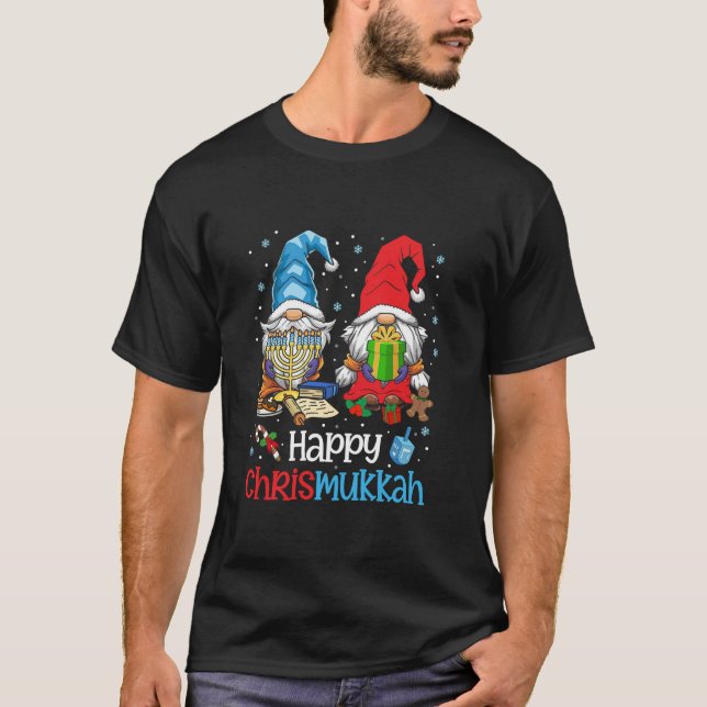 Happy Christmukkah Ugly Sweater Hanukkah Christmas (Front)