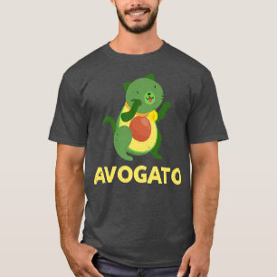 Happy Cinco De Mayo Avogato Avocado Cute Cat Mexic T-Shirt