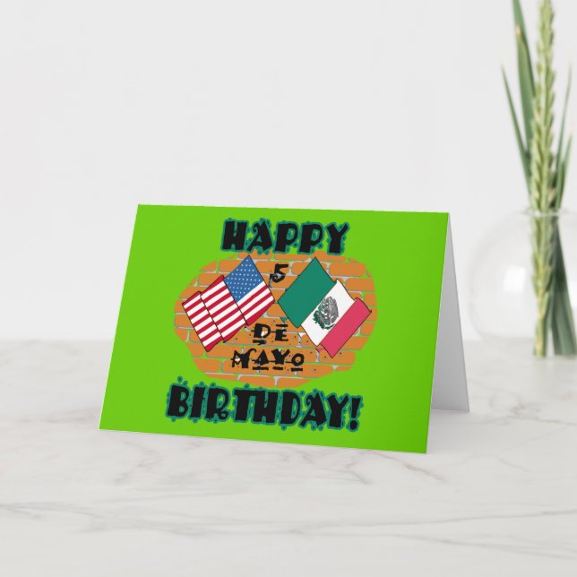 Happy Cinco de Mayo Birthday Card (Front)