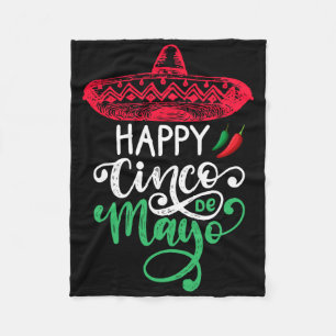 Happy Cinco De Mayo Birthday To Me 5 De Mayo Viva  Fleece Blanket