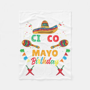 Happy Cinco De Mayo Birthday To Me Fleece Blanket