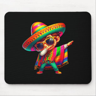 Happy cinco de mayo dabbing boy man mexican mouse mat