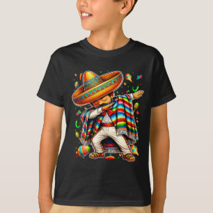 Happy cinco de mayo dabbing boy man mexican T-Shirt