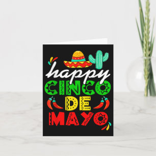 Happy Cinco De Mayo Fiesta Mexican Party 5 De Mayo Card