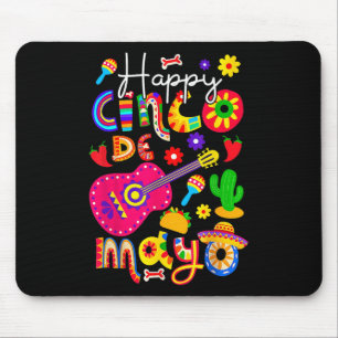 Happy Cinco De Mayo Fiesta Mexican Party 5 De Mayo Mouse Mat