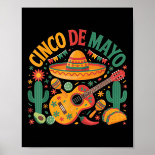 Happy Cinco De Mayo Fiesta Mexican Party 5 De Mayo Poster
