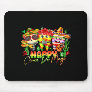 Happy Cinco De Mayo Fiesta Mexican Party Men Women Mouse Mat