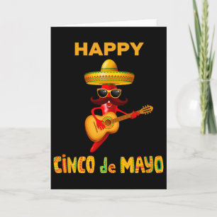 Happy Cinco De Mayo For Mexican Fiesta Costume Card