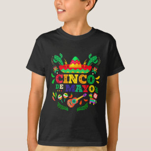 Happy Cinco De Mayo Men Women Kids 5 De Mayo Mexic T-Shirt