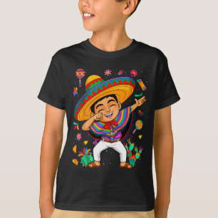 Happy cinco de mayo mexican boy dabbing ponchoHapp T-Shirt