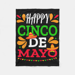 Happy Cinco De Mayo Mexican Fiesta 5 De Mayo Men W Fleece Blanket