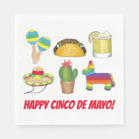 Happy Cinco de Mayo Mexican Fiesta Celebration
