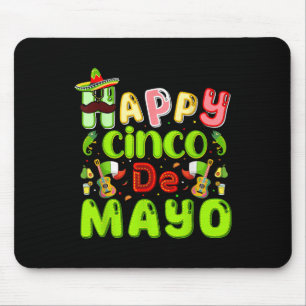 Happy Cinco De Mayo Mexican Fiesta Party 5 De Mayo Mouse Mat