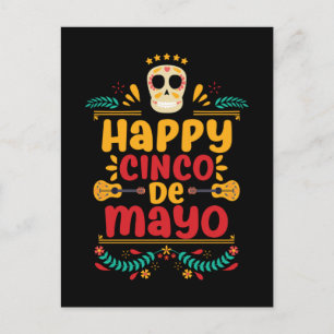 Happy Cinco De Mayo Mexican Fiesta Postcard