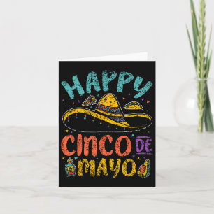Happy Cinco De Mayo Mexican Mexico Fiesta Cinco De Card