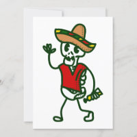 happy cinco de mayo skeleton cute mexican