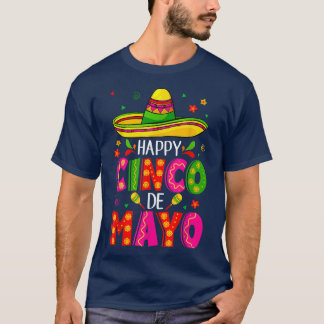 Happy Cinco De Mayo Sombrero Meican Holiday Women  T-Shirt