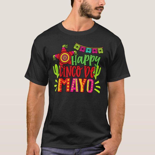 HAPPY CINCO DE MAYO T-Shirt (Front)
